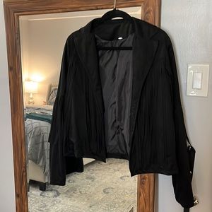 Black Suede Fringe Jacket
